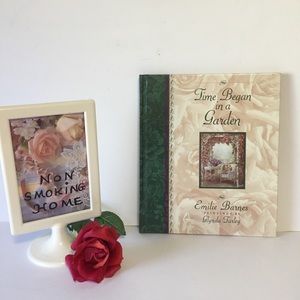 GIFT BOOK TIME BEGAN IN A GARDEN Emilie Barnes poems  flowers